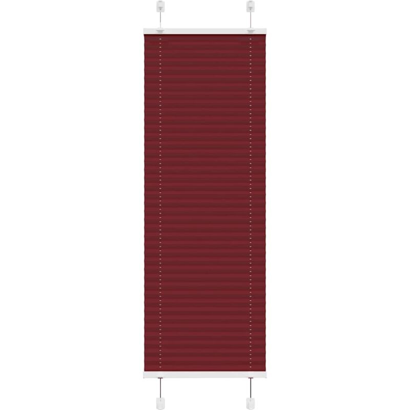 Store plissé rouge bordeaux 50x100 cm largeur du tissu 49,4 cm Vidaxl
