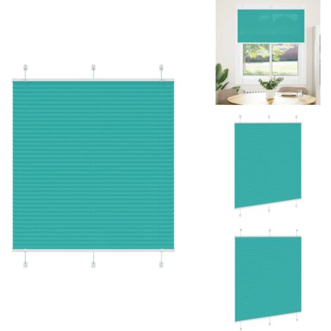 Store plissé vert pétrole 115x150cm largeur du tissu 114,4cm - Store Plissé - Stores Plissés - Store Plissé De Fenêtre - Plisse Aveugle