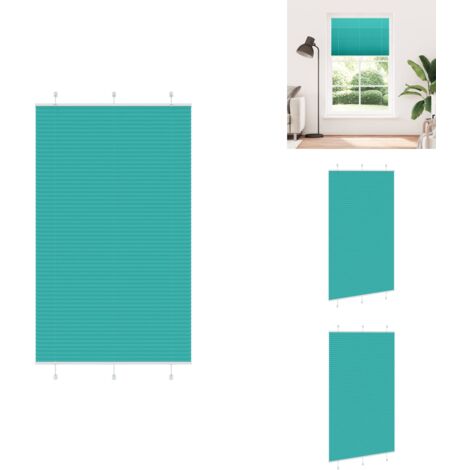 Store plissé vert pétrole 120x200cm largeur du tissu 119,4cm - Store Plissé - Stores Plissés - Store Plissé De Fenêtre - Plisse Aveugle