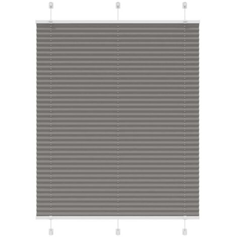 Store plissé，Store vénitien anthracite 105x100 cm largeur du tissu 104,4 cm CFW5153344