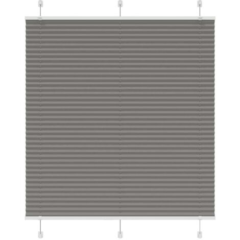 Store plissé，Store vénitien anthracite 115x100 cm largeur du tissu 114,4 cm CFW3467917