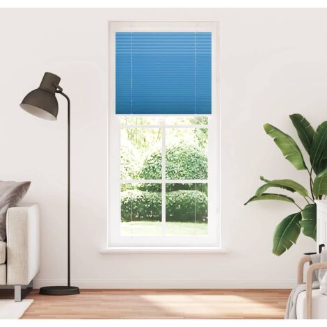 Store plissé，Store vénitien bleu 90x200 cm largeur du tissu 89,4 cm polyester CFW7217763