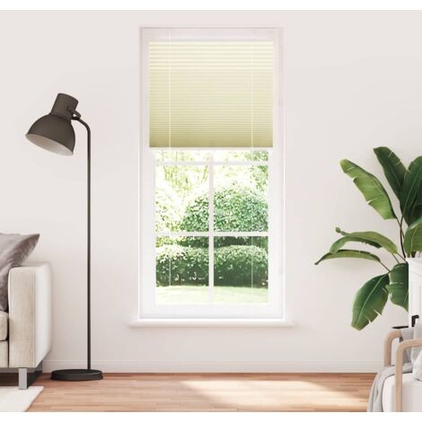 Store plissé，Store vénitien crème 95x200 cm largeur du tissu 94,4 cm polyester CFW8301373