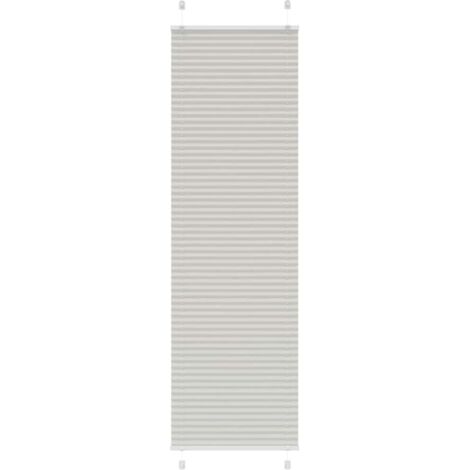 Store plissé，Store vénitien gris clair 55x200 cm largeur du tissu 54,4 cm CFW4430938