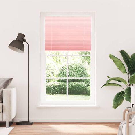 Store plissé，Store vénitien rose 105x200 cm largeur du tissu 104,4cm polyester CFW2812991