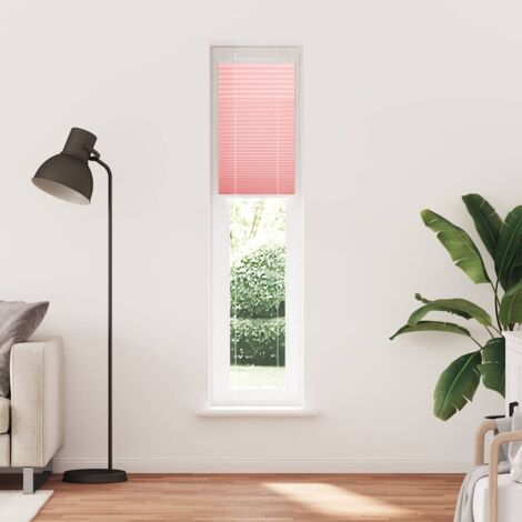 Store plissé，Store vénitien rose 45x200 cm largeur du tissu 44,4 cm polyester CFW2962701