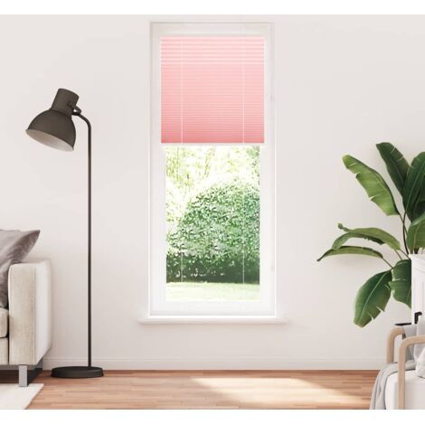Store plissé，Store vénitien rose 70x200 cm largeur du tissu 69,4 cm polyester CFW2059490