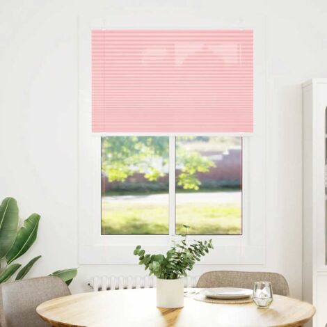 Store plissé，Store vénitien rose 85x150 cm largeur du tissu 84,4 cm polyester CFW7857807