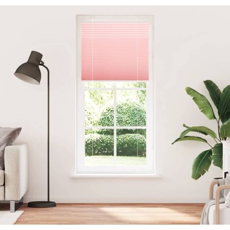 Store plissé，Store vénitien rose 85x200 cm largeur du tissu 84,4 cm polyester CFW9307224