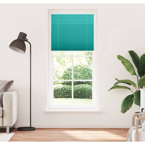 Store plissé，Store vénitien vert pétrole 100x200cm largeur du tissu 99,4 cm CFW3203141