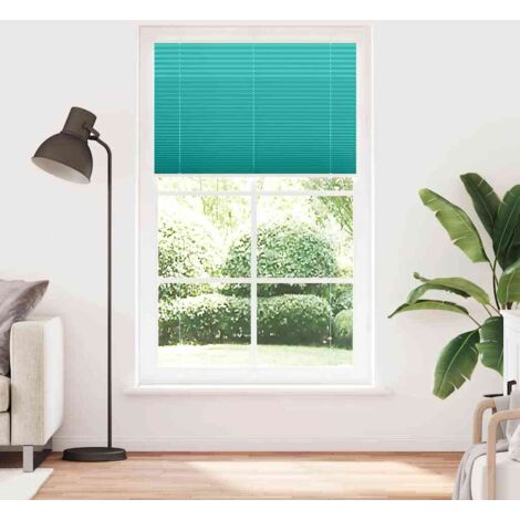Store plissé，Store vénitien vert pétrole 115x200cm largeur du tissu 114,4cm CFW4603041