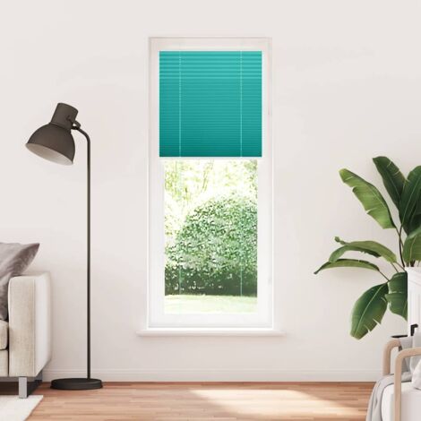 Store plissé，Store vénitien vert pétrole 70x200 cm largeur du tissu 69,4 cm CFW2204022