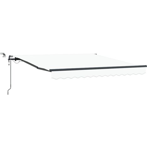 Store rétractable automatique avec LED blanche 350x250 cm vidaXL