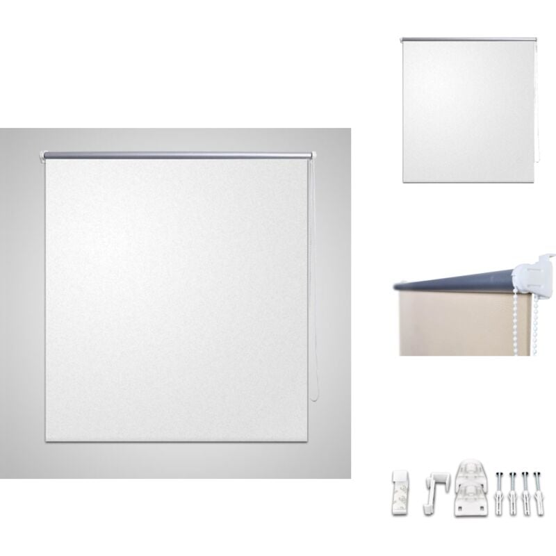 Vidaxl - Store roulant 160 x 175 cm Blanc - Store Occultant - Rideau Obscurcissant - Store Intérieur - Décoration Intérieure - Isolation Thermique