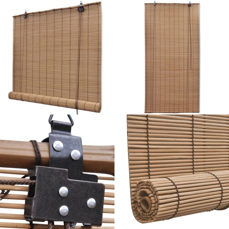 Vidaxl - Store roulant Bambou Marron 140x160 cm - Stores Vénitiens - Rideaux En Bambou - Décoration Intérieure - Habillage De Fenêtre - Intimité