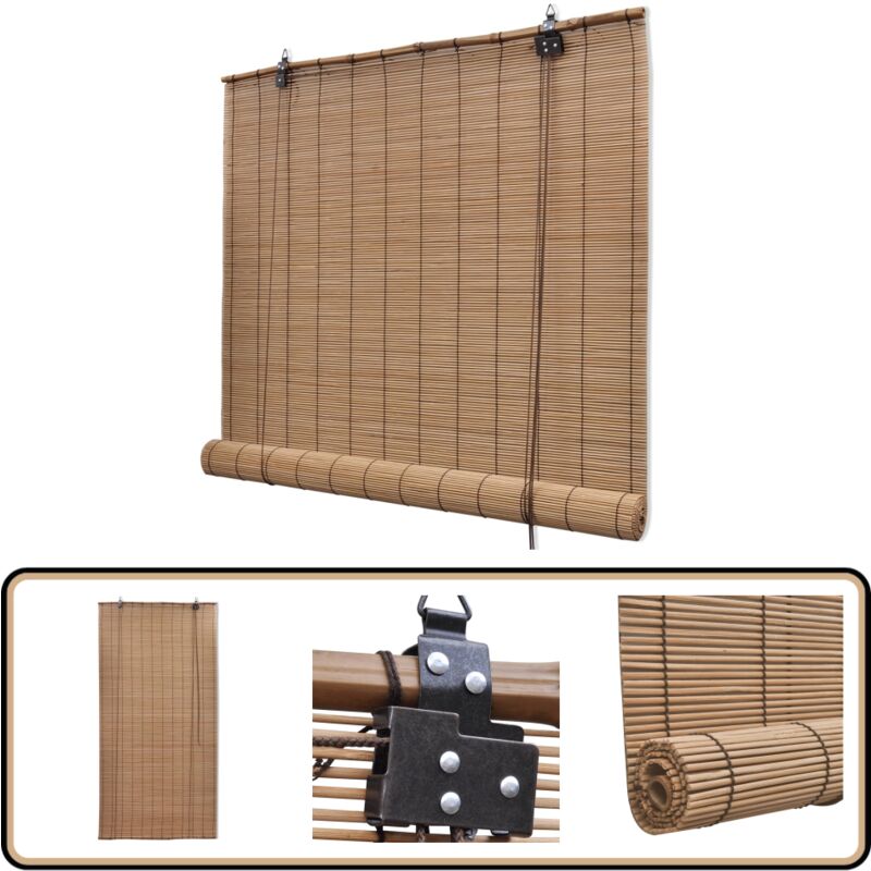 Vidaxl - Store roulant Bambou Marron 140x160 cm - Stores Vénitiens - Rideaux En Bambou - Décoration Intérieure - Habillage De Fenêtre - Intimité