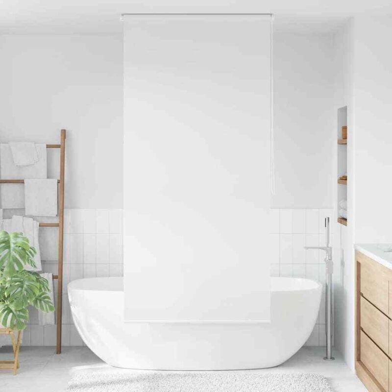 Store roulant de douche 100x240 cm Blanc