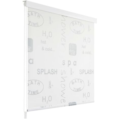 Store roulant de douche Rideau de douche 140x240 cm Éclaboussures BXZ4137