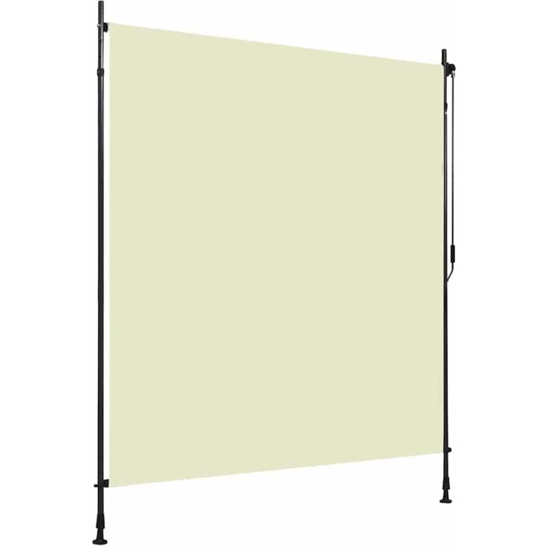 Store roulant d'extérieur 200 x 270 cm Crème Vidaxl