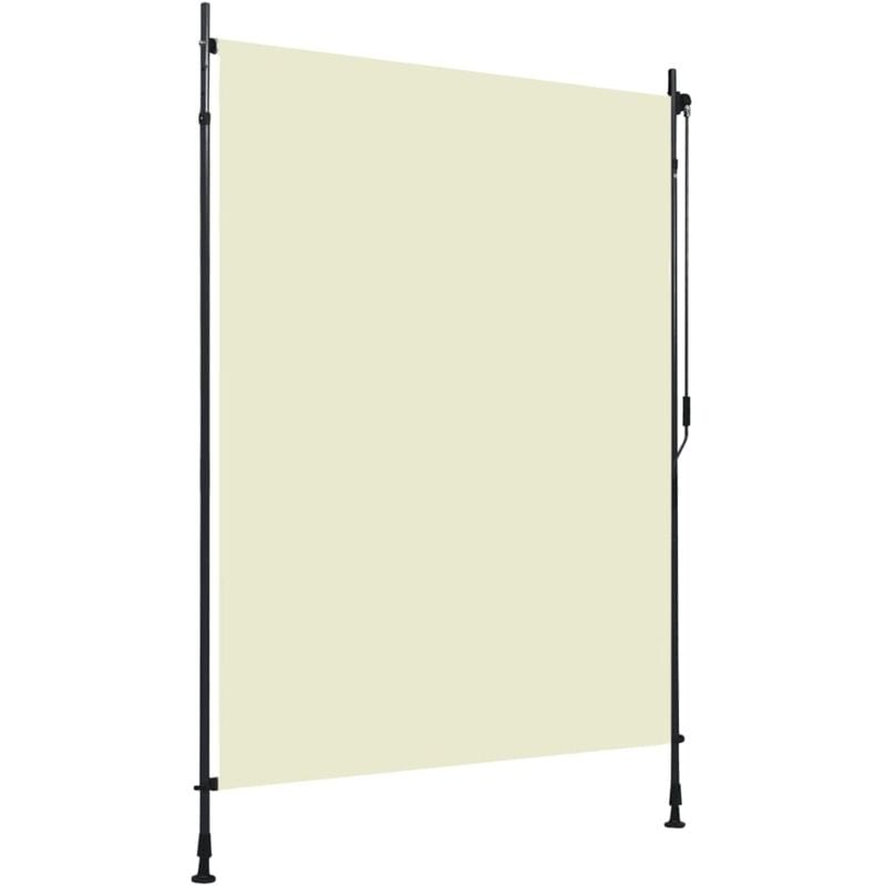 Store roulant d'extérieur 150 x 270 cm Crème vidaXL