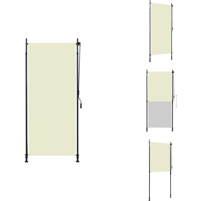 Vidaxl - Store roulant d'extérieur 100 x 270 cm Crème - Store Extérieur - Stores Verticaux - Intimité Jardin - Ombre Terrasse - Protection Solaire