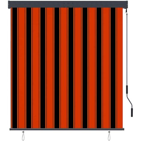 Store roulant d'extérieur 140x250 cm Orange et marron CFW8372309