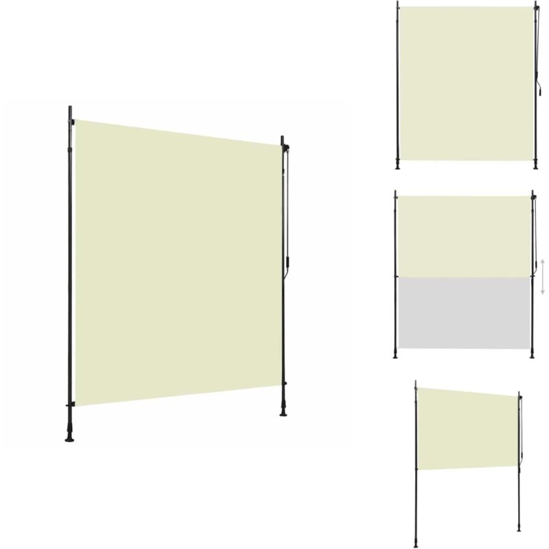 Vidaxl - Store roulant d'extérieur 200 x 270 cm Crème - Store Extérieur - Stores Verticaux - Intimité Jardin - Ombre Terrasse - Store Manuel