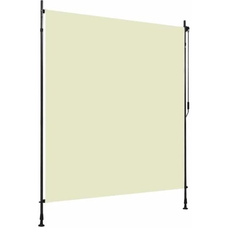 Store roulant d'extérieur 200 x 270 cm Crème vidaXL