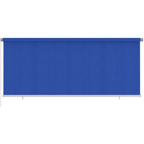 Store roulant d'extérieur 350x140 cm Bleu PEHD