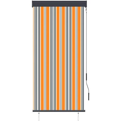 Store roulant d'extérieur 80x250 cm Jaune et bleu CFW427714