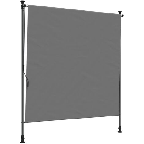 Store Roulant Extérieur Gris clair 120 x 270 cm