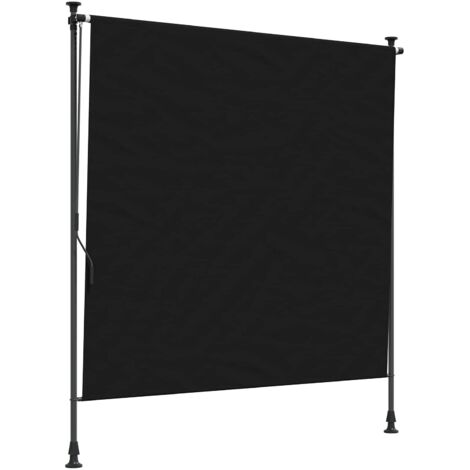 Store Roulant Extérieur Noir 100 x 270 cm
