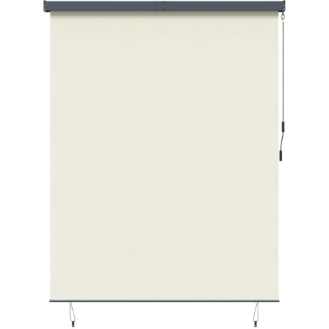 Store Roulant Extérieur Rayé Réglable Crème 200 x 250 cm tissu CFW6391485