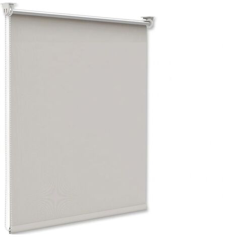 Store-rouleau occultant - Crème - ZG90A130 05 - Tissu et métal - Fixation avec support de pince sans perçage - Voir photos pour détails