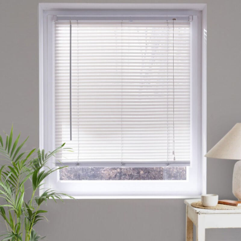 Madecostore - Store vénitien lamelles pvc 25mm - Rouge - L80 x H175cm