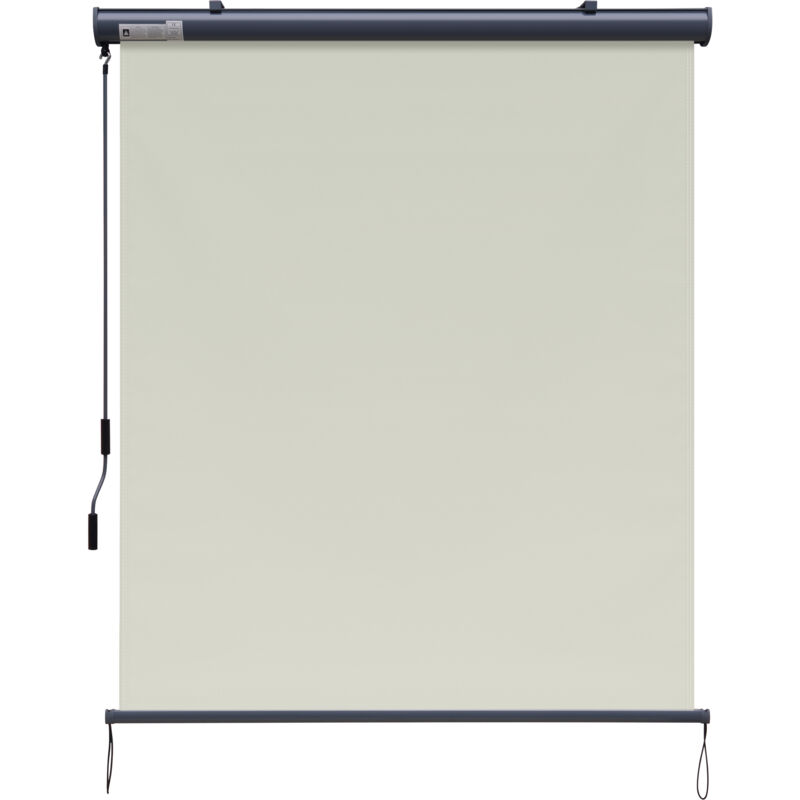 Canopée Store vertical enrouleur extérieur Paravent Pare-Soleil Brise-Vue jardin et balcon 1.6x2.5m Beige