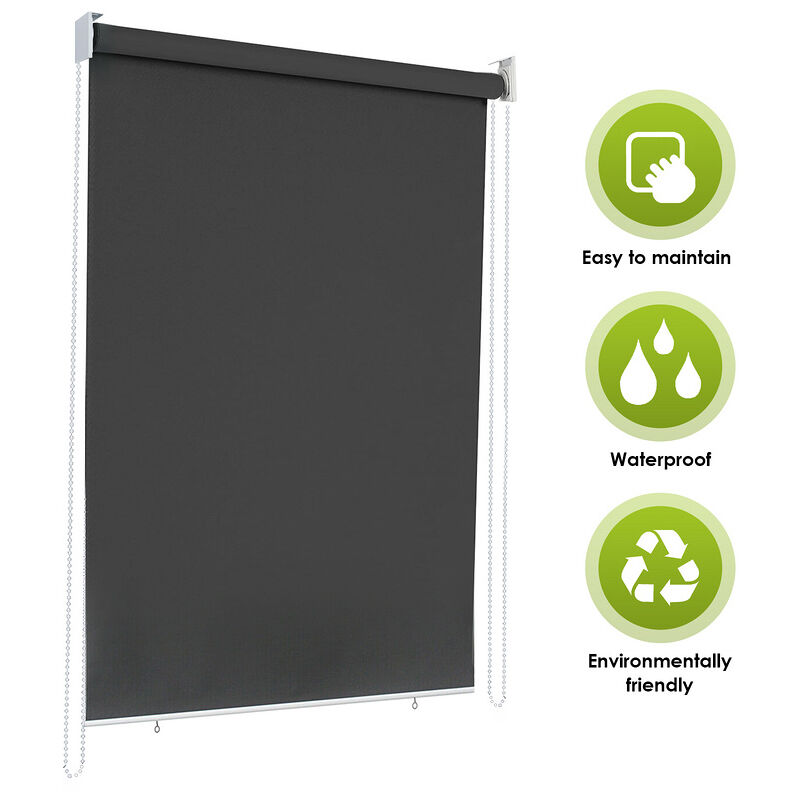 Jopassy - Store vertical Store Enrouleur extérieur pour terrasse ou balcon Protection solaire 140x240CM Anthracite