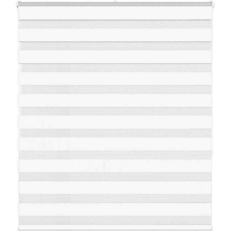 Vidaxl - Store zèbre blanc 135x150 cm largeur du tissu 130,9cm polyester