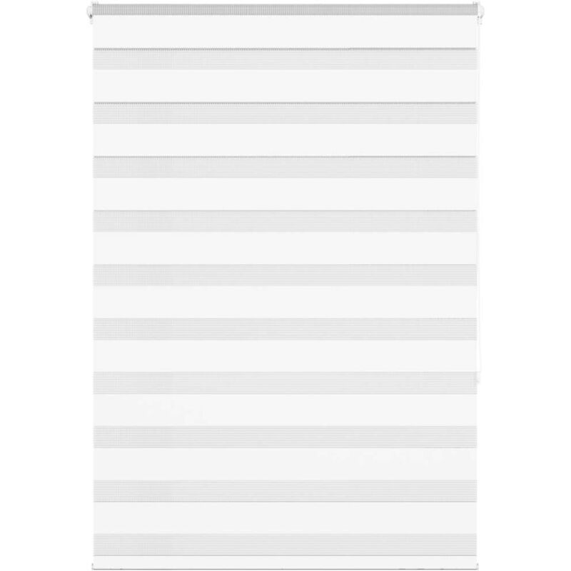 Vidaxl - Store zèbre blanc 100x150 cm largeur du tissu 95,9cm polyester