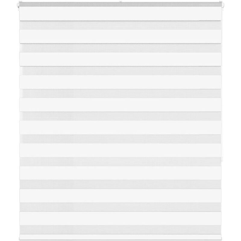 Vidaxl - Store zèbre blanc 120x150 cm largeur du tissu 115,9cm polyester