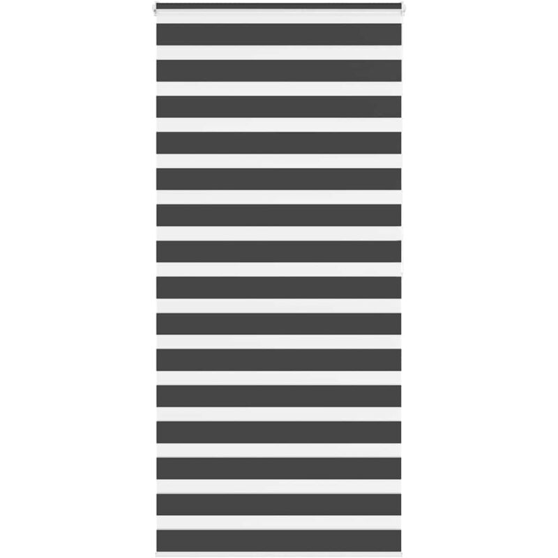Vidaxl - Store zèbre noir 110x200 cm largeur du tissu 105,9 cm polyester