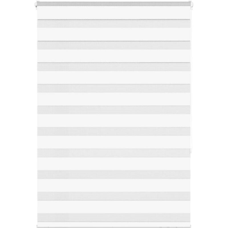 Vidaxl - Store zèbre blanc 110x150 cm largeur du tissu 105,9cm polyester