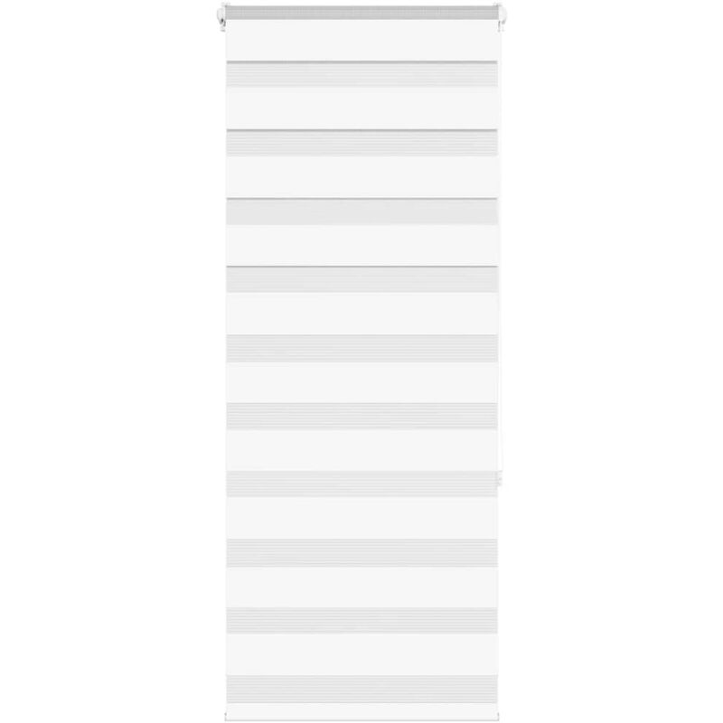 Vidaxl - Store zèbre blanc 65x150 cm largeur du tissu 60,9 cm polyester