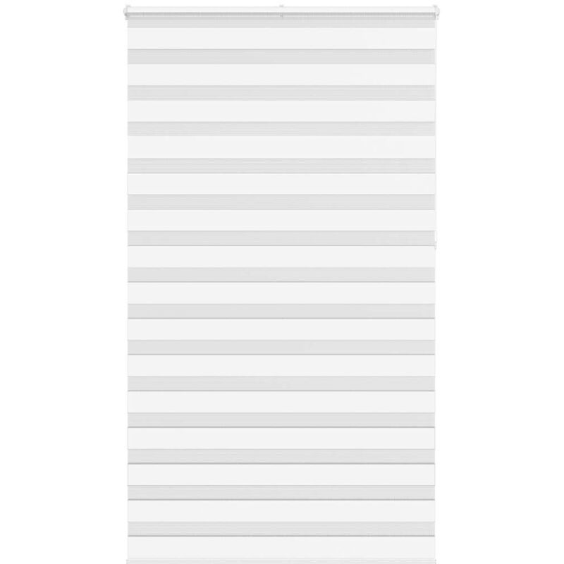 Vidaxl - Store zèbre blanc 130x230 cm largeur du tissu 125,9cm polyester