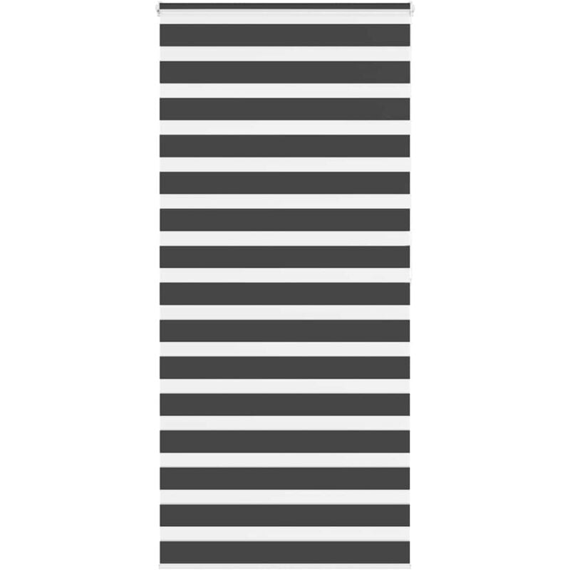 Vidaxl - Store zèbre noir 95x200 cm largeur du tissu 90,9 cm polyester