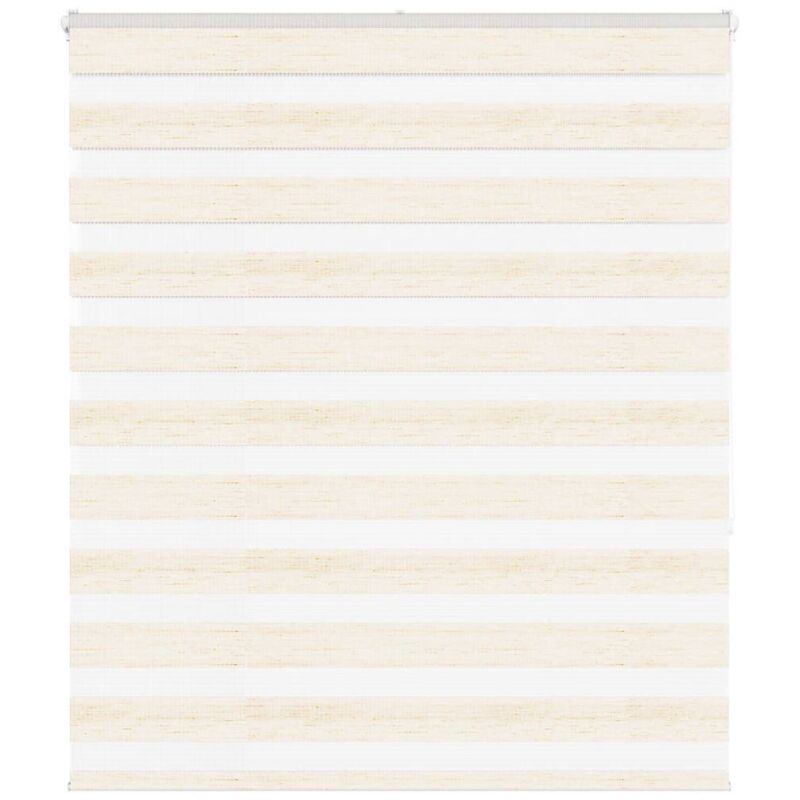 Vidaxl - Store zèbre beige marbré largeur du tissu 115,9 cm polyester