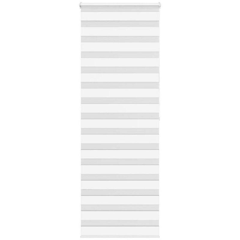 Vidaxl - Store zèbre blanc 85x200 cm largeur du tissu 80,9 cm polyester