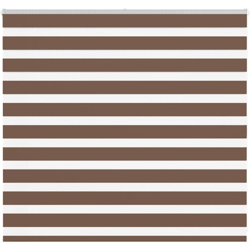 Store zèbre marron 160x100cm largeur du tissu 155,9cm polyester Vidaxl