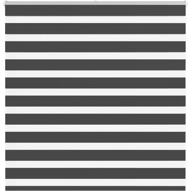 Store zèbre noir 150x100 cm largeur du tissu 145,9 cm polyester Vidaxl
