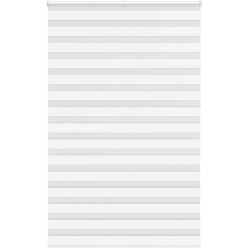 vidaXL Store zèbre blanc 140x230 cm largeur du tissu 135,9cm polyester